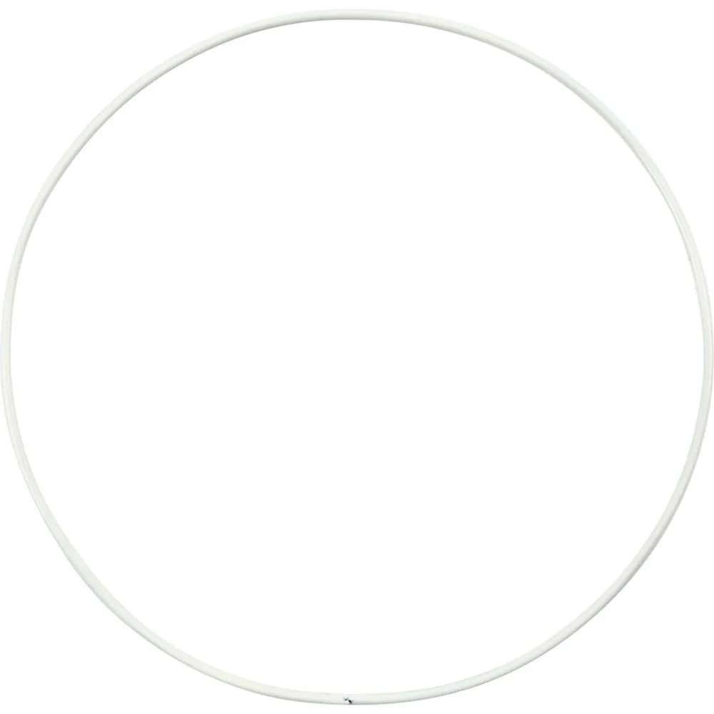 Metallring 1 stk - Dia. 15 cm, 2 mm, Hvit - Bilde 1