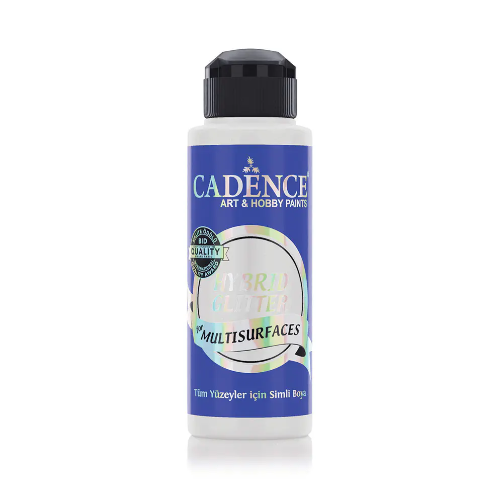 Cadence Hybrid acrylic paint Glitter Gold - White 120ml - Bilde 1