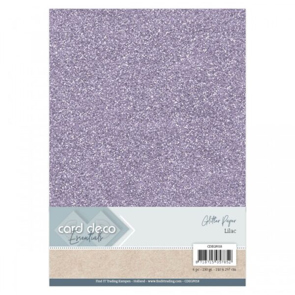 Glitter kartong A4 Lilla