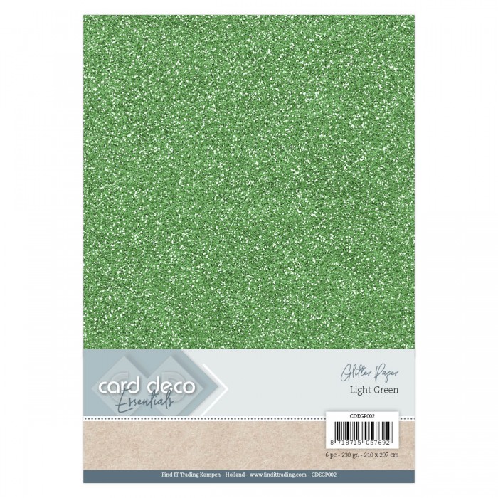 Glitter kartong - Light Green - Bilde 1