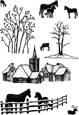 Card-io Winter Scene  A6