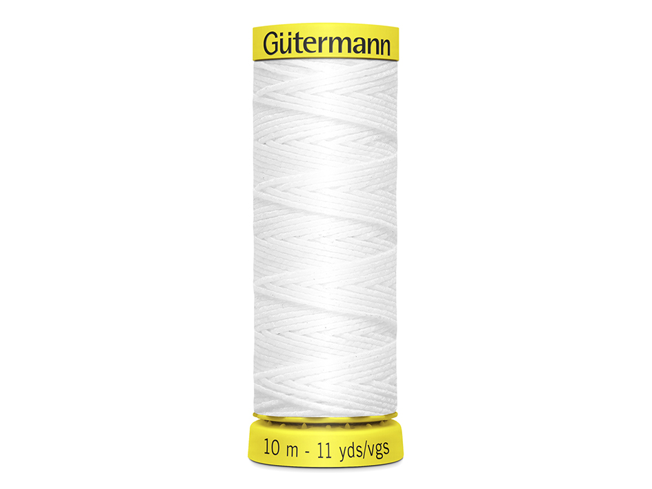 Gütermann Elastisk tråd hvit 5019 - Bilde 1