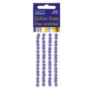 2548.jpg Glitter Dot Halvperle m/lim 5mm – Lavendel