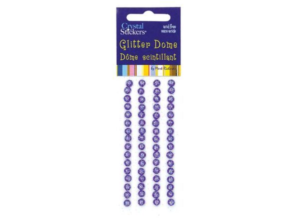 2548.jpg Glitter Dot Halvperle m/lim 5mm – Lavendel