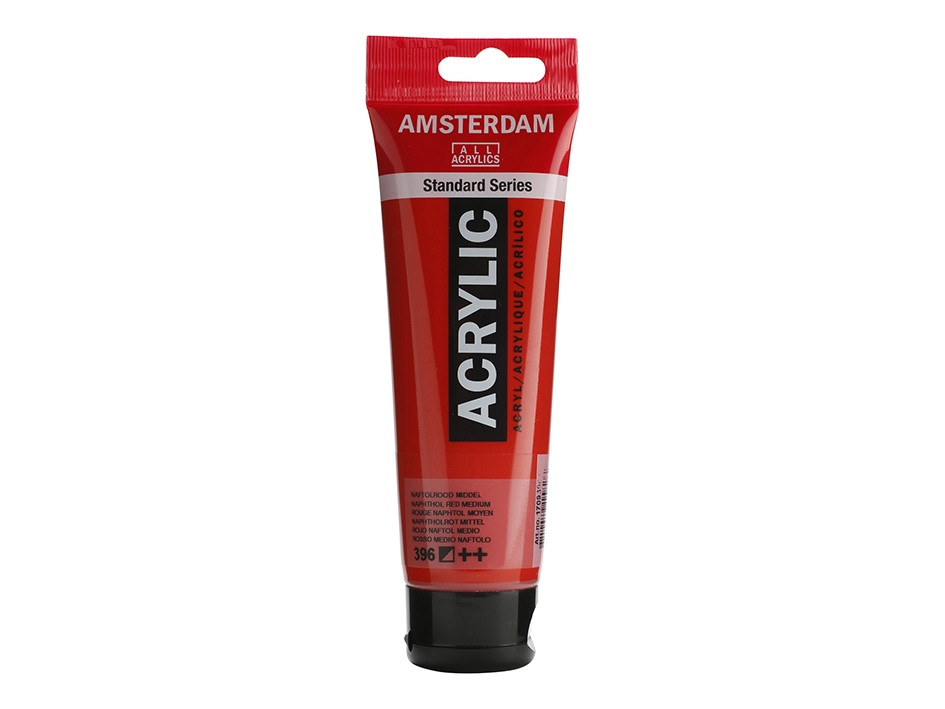 Amsterdam Standard 120ml – 396 Napthol red med. - Bilde 1