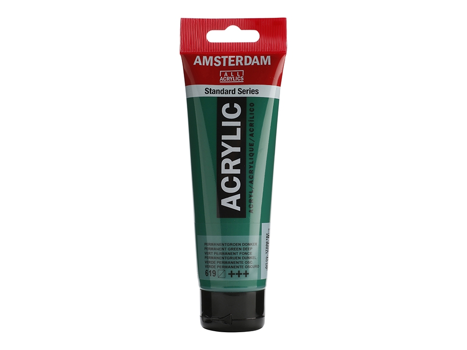 Amsterdam Standard 120ml – 619 Permanent green deep - Bilde 1