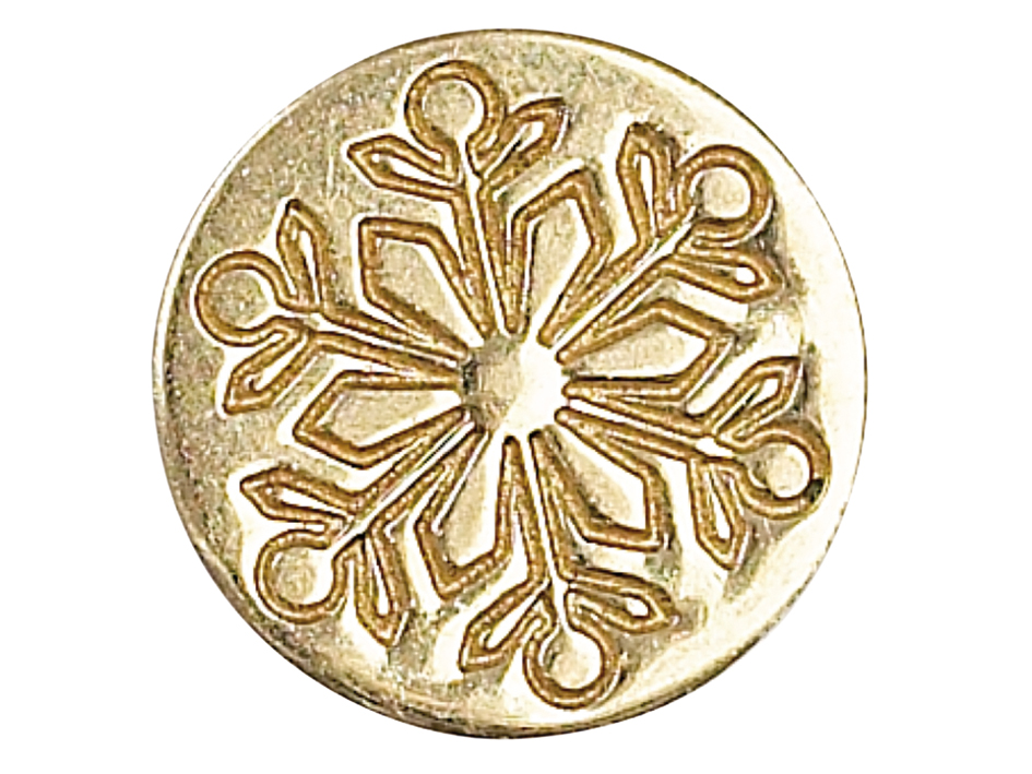Manuscript Wax Sealing Coin – Snøflak - Bilde 1