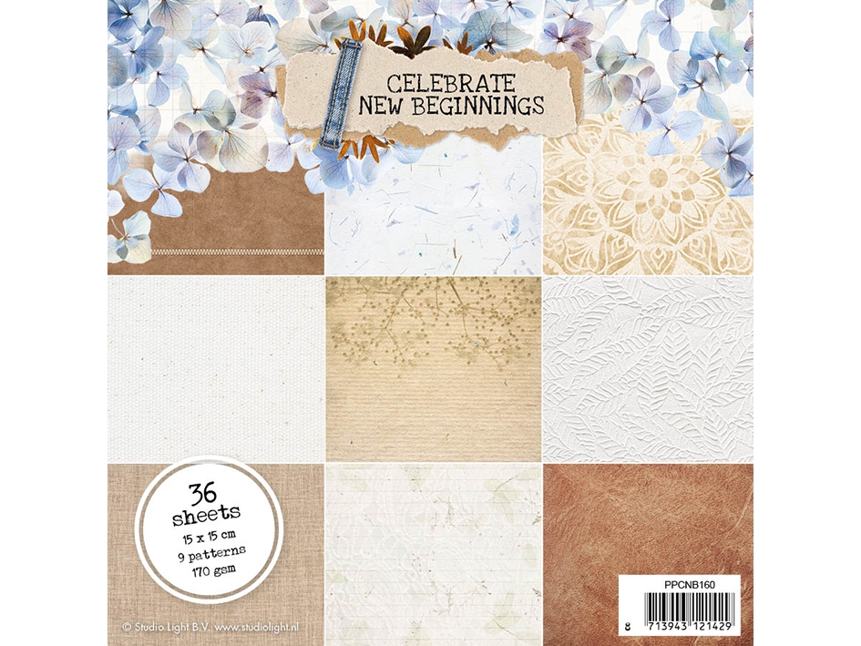 Studio Light Paper Pad – Celebrate new beginnings 160 - Bilde 1