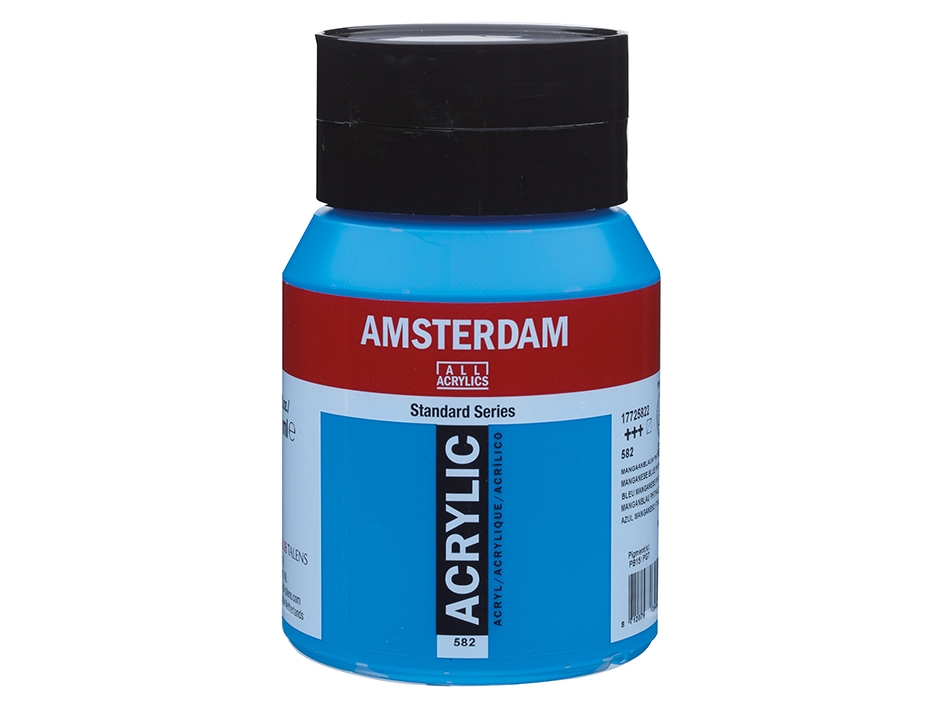 Amsterdam Standard 500ml – 582 Manganese blue phthalo - Bilde 1