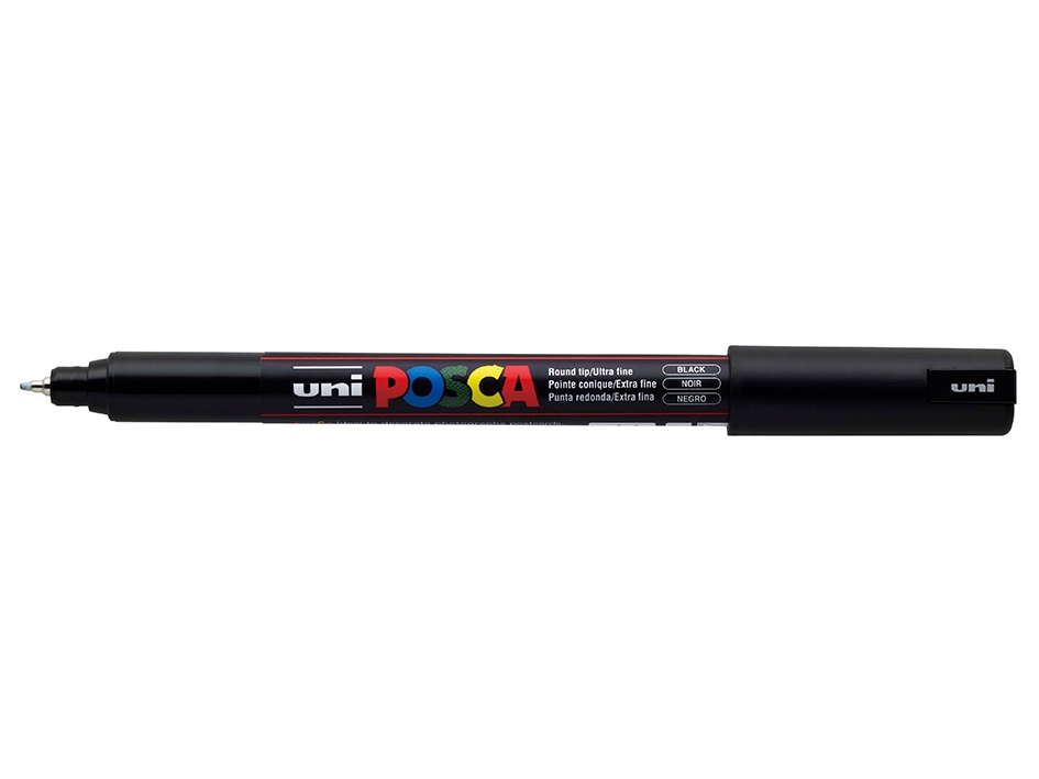 Uni POSCA PC-1MR  Ultra-Fine 0,7mm  24 Black - Bilde 1