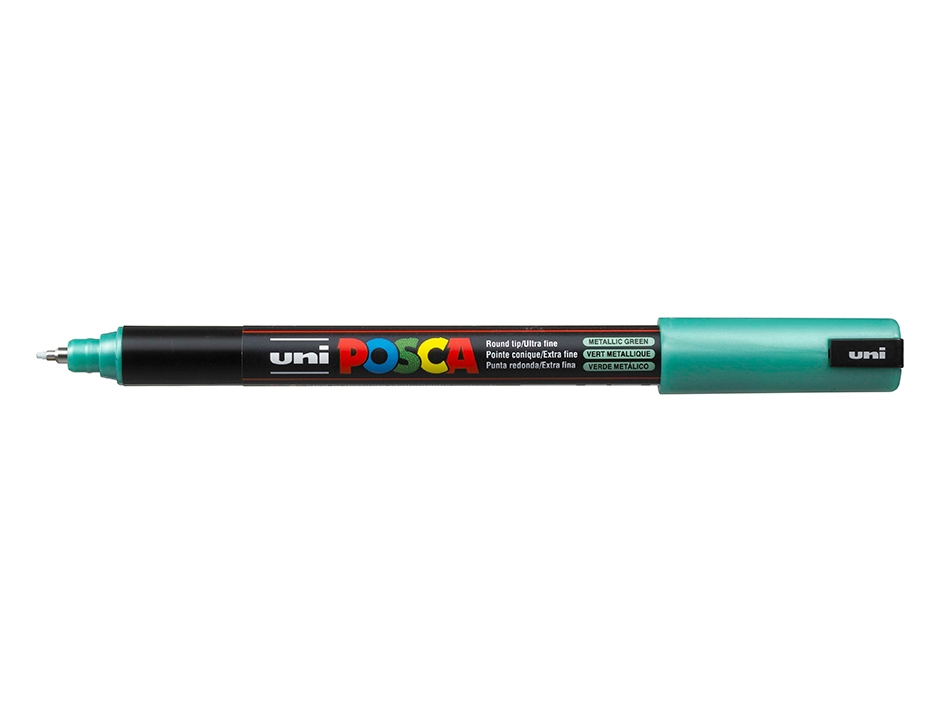 Uni POSCA PC-1MR  Ultra-Fine 0,7mm  M6 Metallic Green - Bilde 1