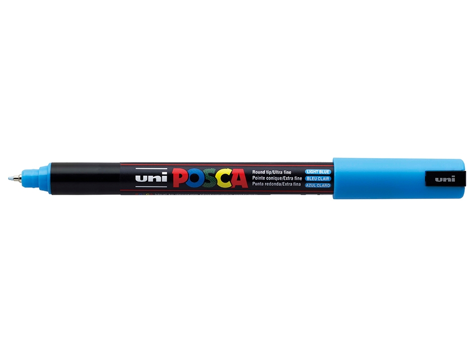 Uni POSCA PC-1MR  Ultra-Fine 0,7mm  8 Light Blue - Bilde 1
