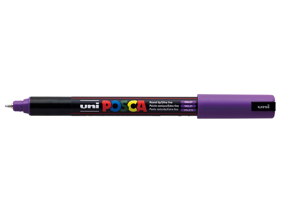 Uni POSCA PC-1MR  Ultra-Fine 0,7mm  12 Violet - Bilde 1