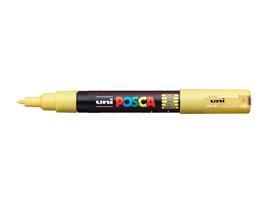 Uni POSCA PC-1M  Extra-Fine 0,7-1mm  2 Yellow - Bilde 1