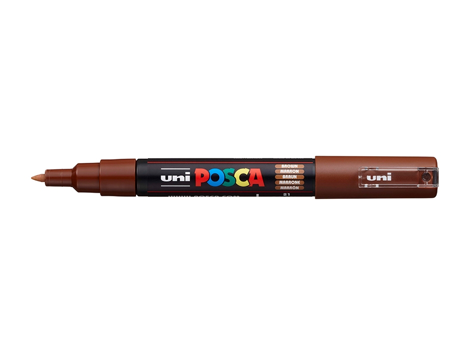 Uni POSCA PC-1M  Extra-Fine 0,7-1mm  21 Brown - Bilde 1