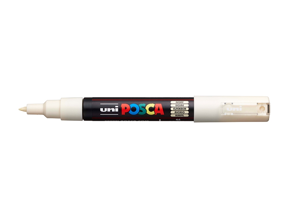 Uni POSCA PC-1M  Extra-Fine 0,7-1mm  46 Ivory - Bilde 1