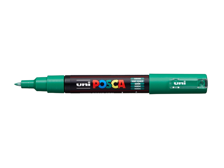 Uni POSCA PC-1M  Extra-Fine 0,7-1mm  6 Green - Bilde 1