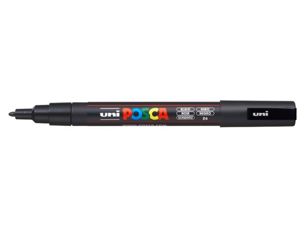 Uni POSCA PC-3M  Fine 0,9-1,3mm  24 Black