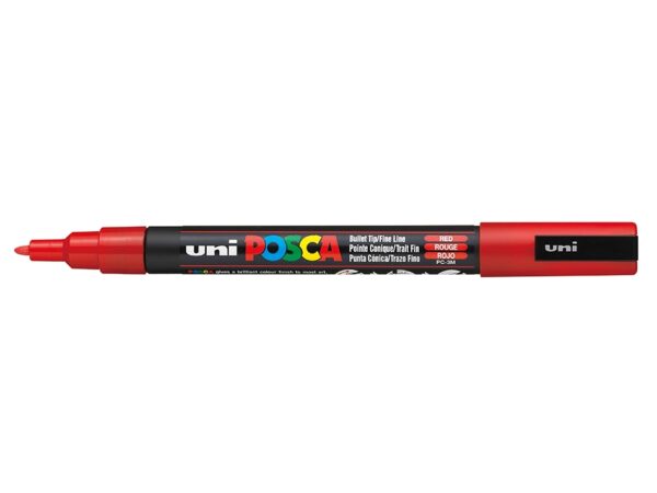 Uni POSCA PC-3M  Fine 0,9-1,3mm  15 Red