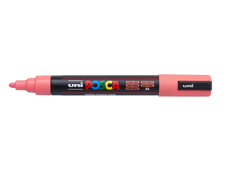 Uni POSCA PC-5M  Medium 1,8-2,5mm  66 Coral Pink - Bilde 1