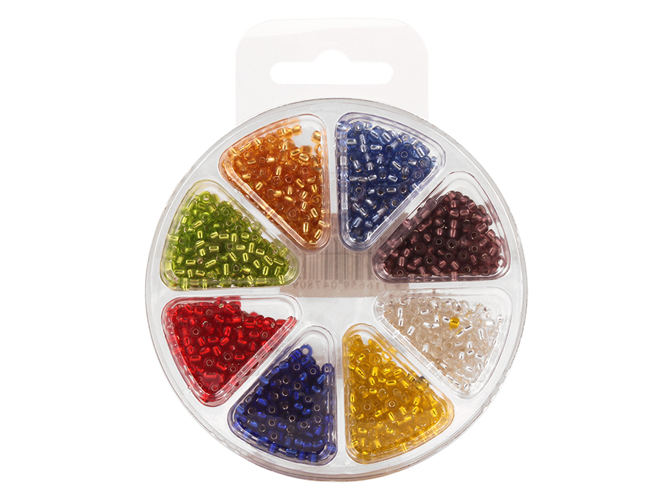 Perlesett – Glassperler – 8 ass. - Bilde 1