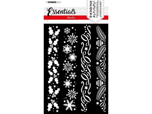 Stensil, Studio Light Essentials Mask – Christmas Vertical Borders 37