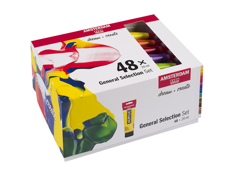 Amsterdam Standard 20ml – Sett 48 ass. farger - Bilde 1