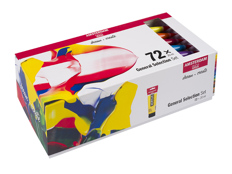 Amsterdam Standard 20ml – Sett 72 ass. farger - Bilde 1