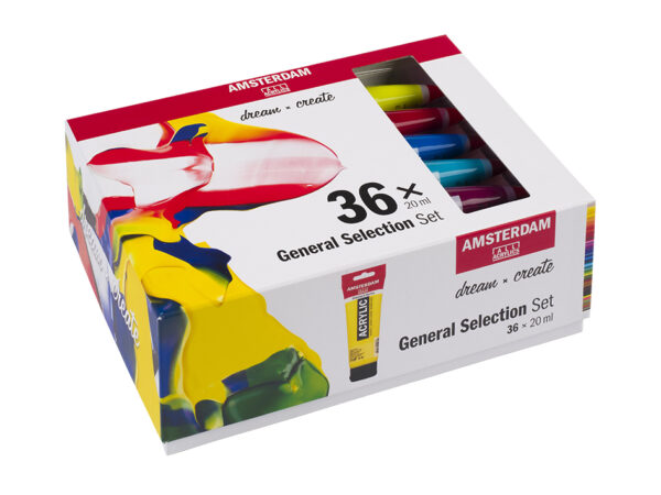 Amsterdam Standard 20ml – Sett 36 ass. farger