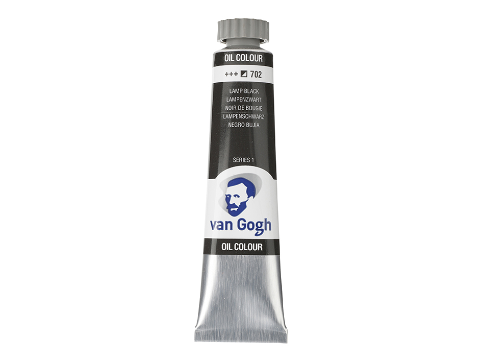 Van Gogh Olje 20ml - 702 Lamp black - Bilde 1