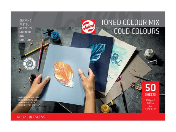 Talens Toned Paper – Cold color mix A4
