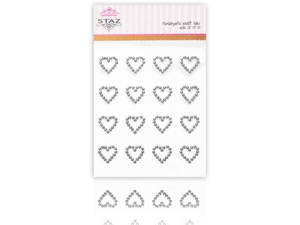 Staz Perlehjerte m/lim –Matt Sølv