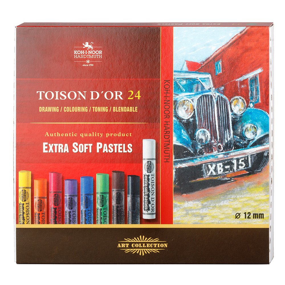 Koh-i-Noor Extra Soft Pastel Rund 8554 – Sett 24stk - Bilde 1