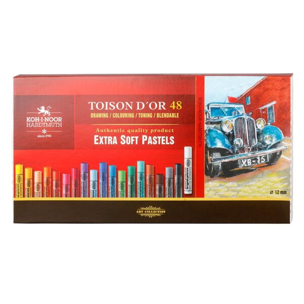 Koh-i-Noor Extra Soft Pastel Rund 8556 – Sett 48stk