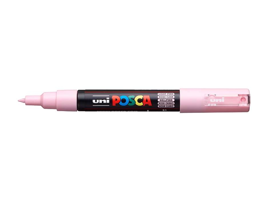 Uni POSCA PC-1M  Extra-Fine 0,7-1mm  51 Light Pink - Bilde 1
