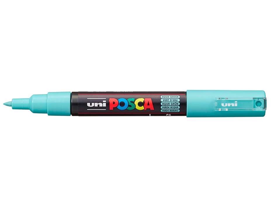 Uni POSCA PC-1M  Extra-Fine 0,7-1mm  P6 Aqua Green Paint Marker - Bilde 1