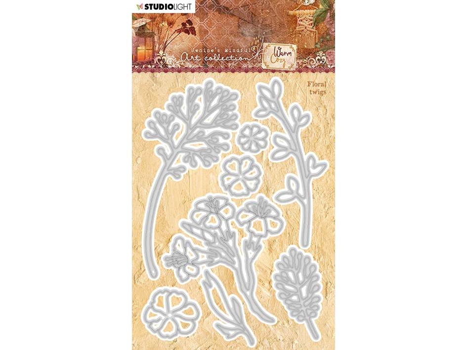 Studio Light Warm & Cozy Die – Floral twigs - Bilde 1