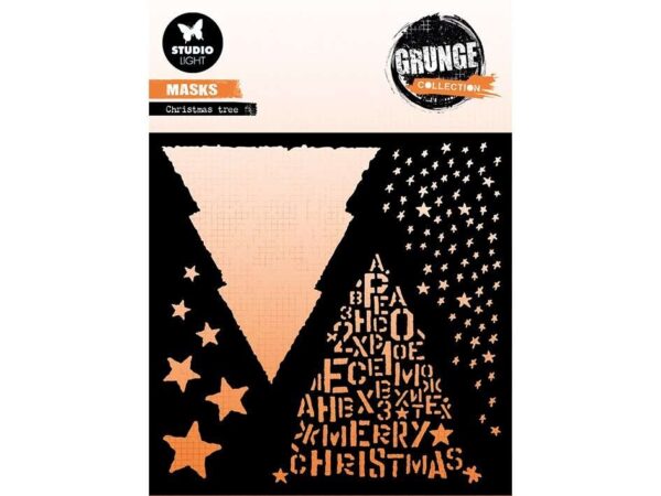 Studio Light Grunge Collection Mask – Christmas tree 156