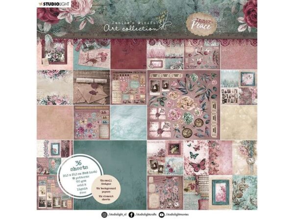 Studio Light Inner Peace Paper Pad , 8x8 – Designs & elements 59