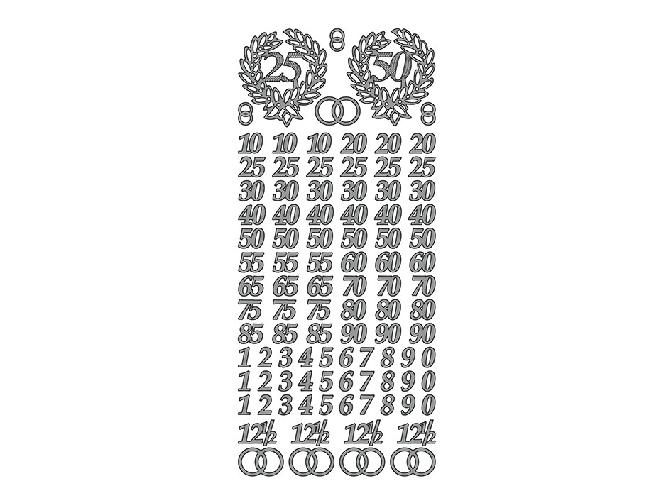 Peel-off  Tall Jubileum sølv - Bilde 1