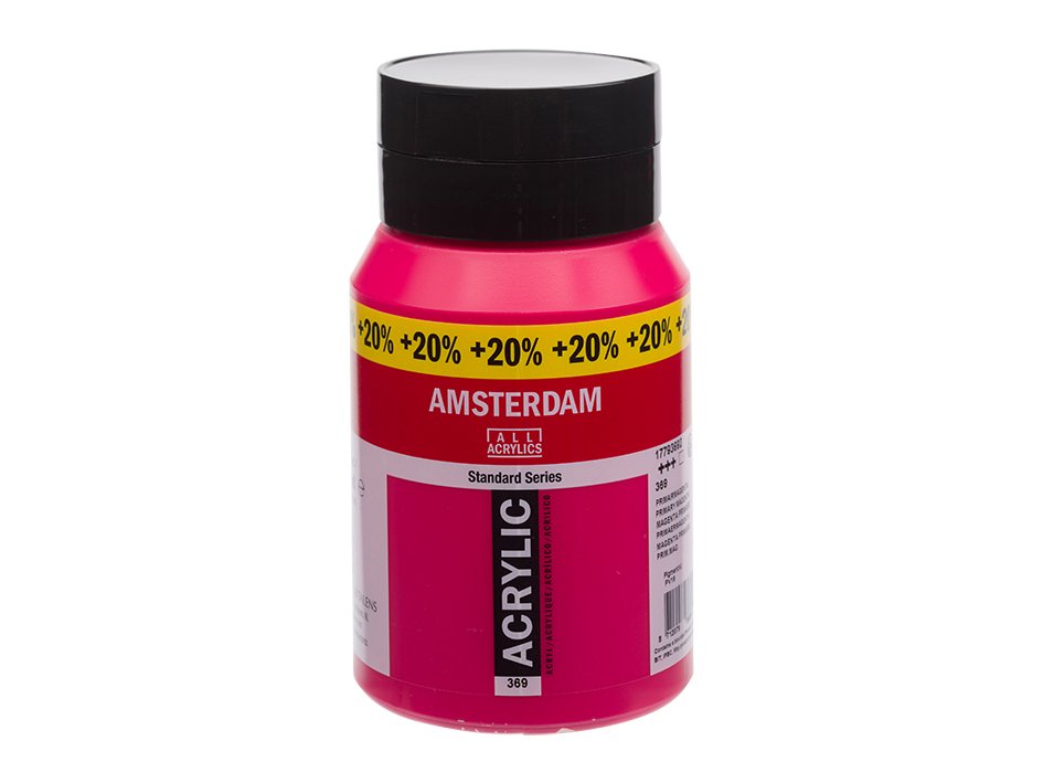 Amsterdam Standard 500ml + 20% 369 Primary Magenta - Bilde 1