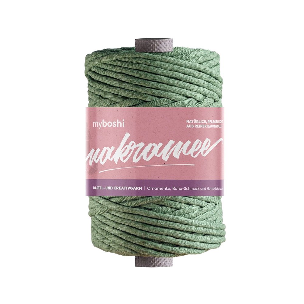 Myboshi Makramégarn Tvinnet 4mm 50m –  Jade - Bilde 1