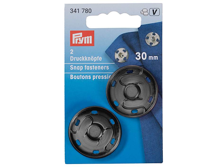 Prym Patentknapper 30mm - Gunmetall - Bilde 1