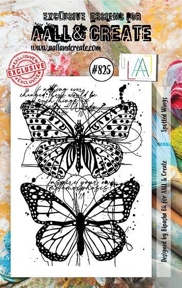 AALL and Create Stempelsett  - Spottet Wings-825
