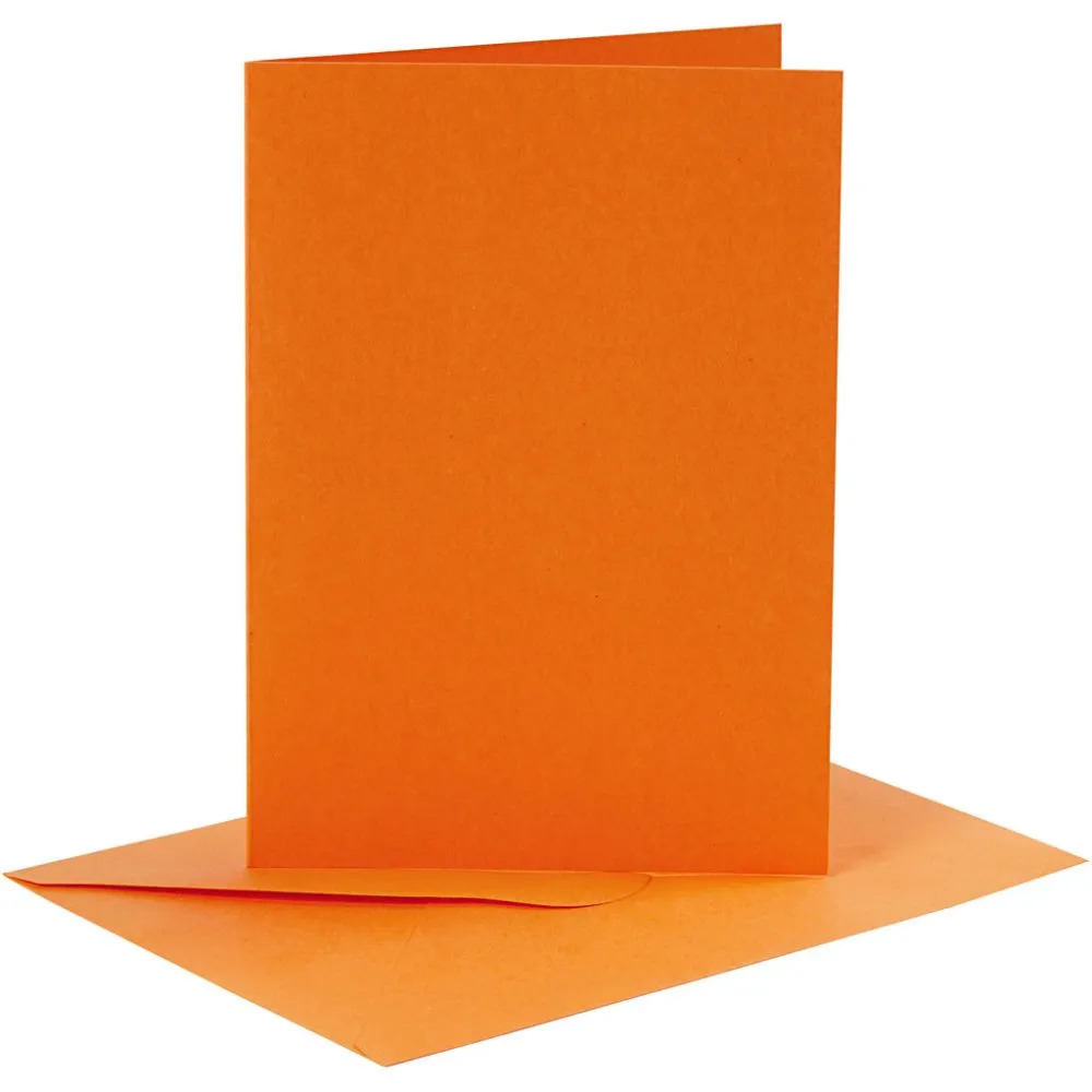 Kort og konvolutter-Orange - Bilde 1