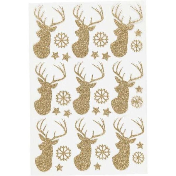 556.jpg Glitterstickers-Hjort-Gull