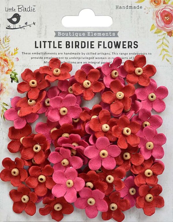 Little Birdie Beaded Blooms Candy Mix 50Pc