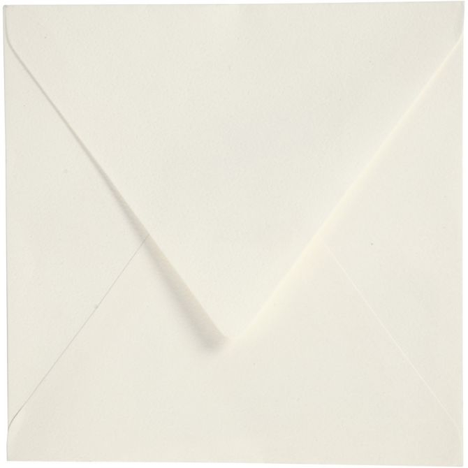 Konvolutter 50stk.  16x16 cm, 120 g, Råhvit - Bilde 1
