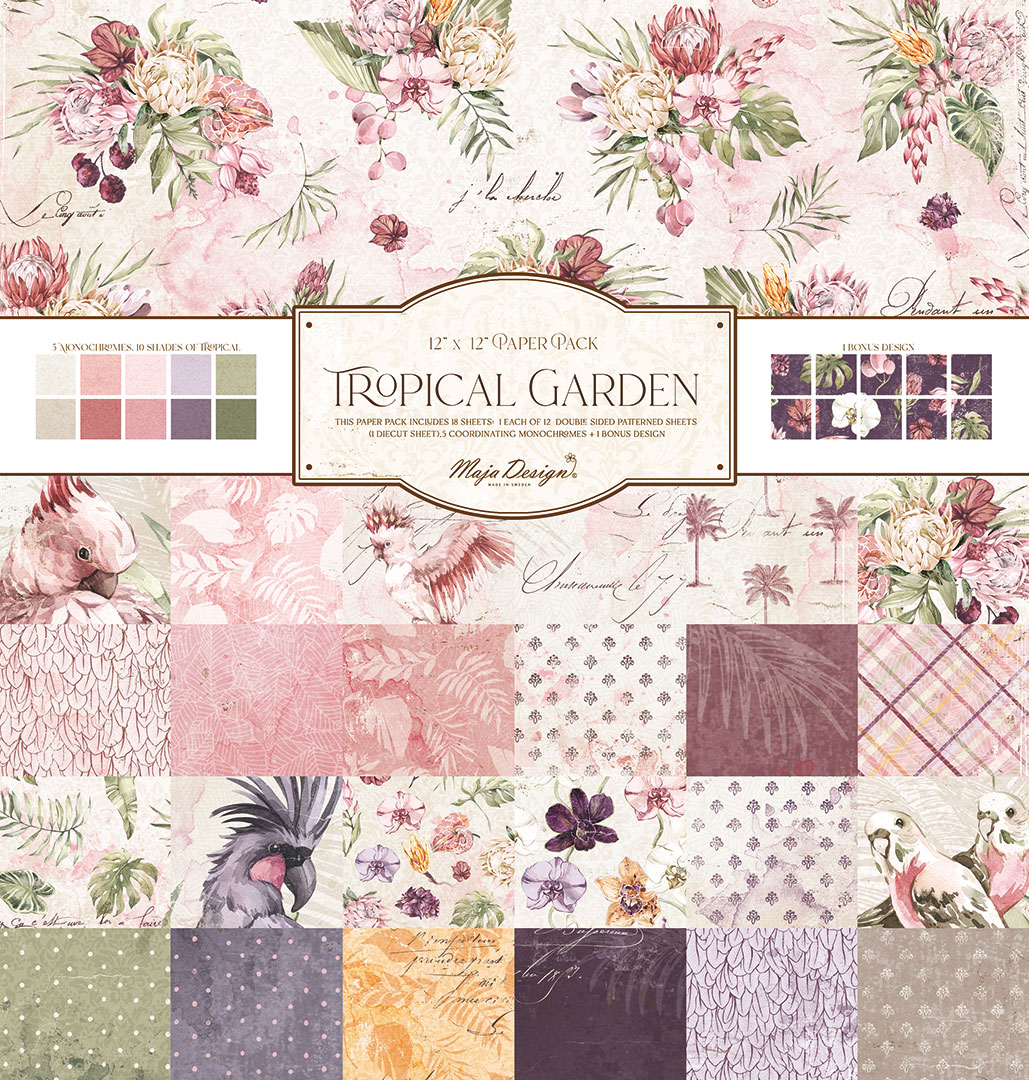 Maja Design Tropical Garden - 12x12 Collection Pack - Bilde 1