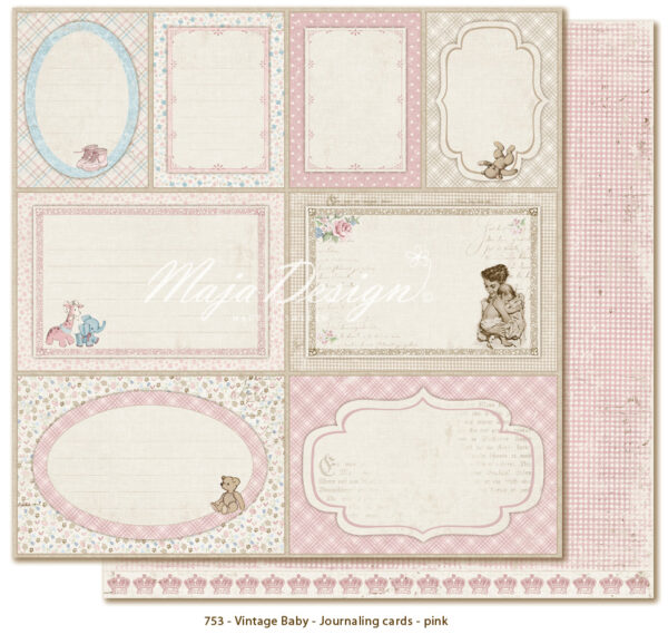 5883_image_bdcfd98f08c44443.jpg Maja Design Vintage Baby - Journaling cards pink